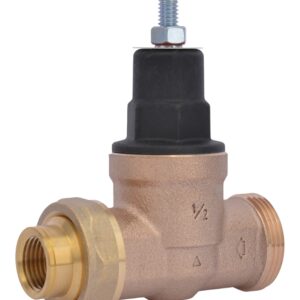 SharkBite EB45 Series 23882-0045 Pressure Regulating Valve, 1/2 in Connection, Single Union x NPT, Bronze Body