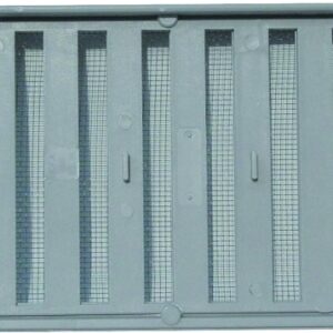 Witten Vent PMS-1 Foundation Vent, 40 sq-in Net Free Ventilating Area, Polypropylene, Gray