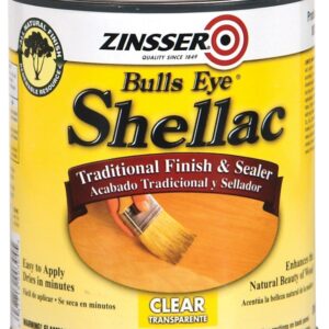 Zinsser 304H Shellac, Midtone, Clear, Liquid, 1 qt, Can