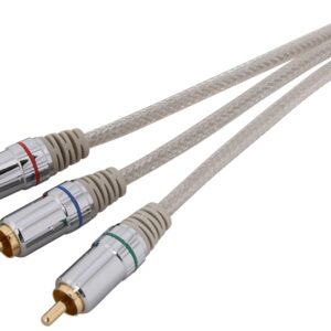 Zenith VC3006COMPON Video Cable, Silver Sheath, 6 ft L