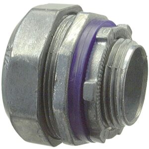 Halex 16212B Conduit Connector, 1-1/4 in Compression, Zinc