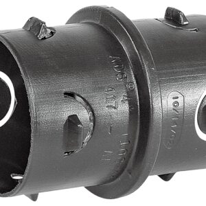 ADS 0417AA Pipe Coupling, 4 in, Barb x Slip-Joint, Polyethylene, Black