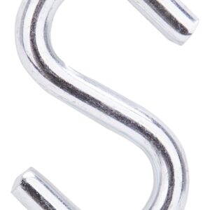 ProSource LR371 S-Hook, 40 lb Working Load, 0.236 in Dia Wire, Steel, Zinc