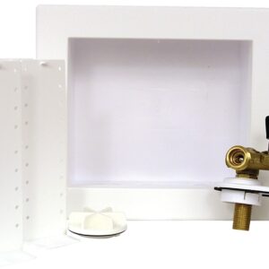 Oatey 38568 Washing Machine Outlet Box, Polystyrene, Single Lever Valve