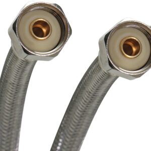 Fluidmaster B4F16U Water Supply Connector, 1/2 in, FIP, Polymer/Stainless Steel