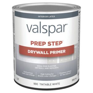 Valspar Prep-Step 044.0000990.005 Latex Primer, White, 1 qt, Can