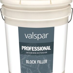 Valspar 044.0000589.008 Professional Block Filler, White, Liquid, 5 gal Pail