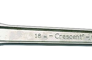 Crescent AC118 Adjustable Wrench, 18 in OAL, 2.063 in Jaw, Steel, Chrome, I-Beam Handle