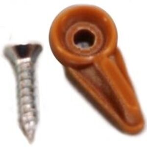 US Hardware WP-8831H Screen Clip, 1/2 in, Nylon, 50 BAG, Tan