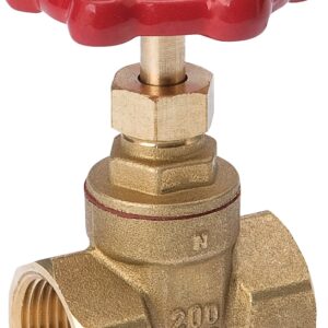 B & K ProLine Series 100-403NL Gate Valve, 1/2 in Connection, FPT, 200/125 psi Pressure, Brass Body
