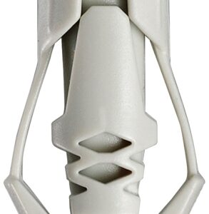 Cobra Anchors 171R Wall Anchor, Polyethylene, Chrome, 35 lb, 15/PK