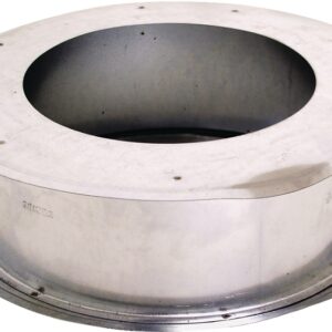 AmeriVent 5EWT Series Wall Thimble, 5-9/16 in ID x 3-1/16 in L Dimensions, 0.018 ga, Galvanized Steel