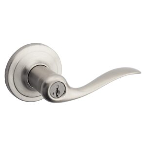 Kwikset Signature Series 740TNL 15SMTCP Entry Lever, Satin Nickel, 1/2 in L Throw, 2-3/32 in Projection