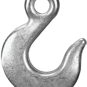 Campbell T9101824 Eye Slip Hook, 5.91 in, 1/2 in, 9200 lb Working Load, 43 Grade, Steel, Zinc