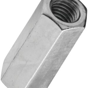 National Hardware 4003 Series N182-691 Coupling Nut, UNC Thread, 7/16-14 Thread, Steel, Zinc