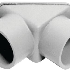 Carlon E990DR-CAR Access Pull Elbow, 1/2 in Hub, 2-3/16 in OAL, PVC, Gray