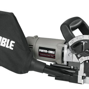 Porter-Cable 557 Plate Joiner Kit, 7 A, 20 in D Cutting, FF, #0, #10, #20, Simplex, Duplex, #6 Max Biscuit, 6 T Blade