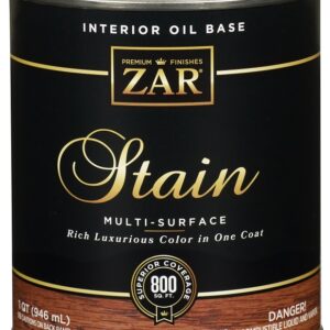 ZAR 12012 Wood Stain, Premium Teak, Liquid, 1 qt, Can