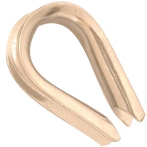 Baron 264EG-5/16 Wire Rope Thimble, 5/16 in Dia Cable, Steel, Electro-Galvanized