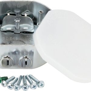 Westinghouse Saf-T-Box 0105000 Ceiling Fan Box, 3.62 in W, 1-1/2 in D, 3.62 in H, 3 -Knockout