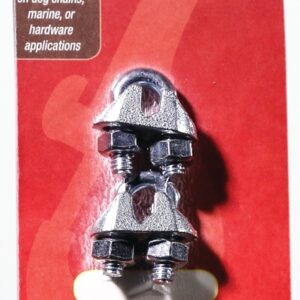Baron C-260-1/4 Wire Rope Clip, 1/4 in Opening, Malleable Iron