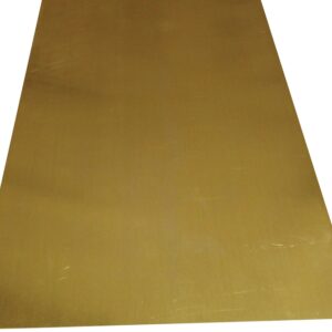 K & S 258 Decorative Metal Sheet, 3 to 4 in W, 7 to 12 in L, Brass