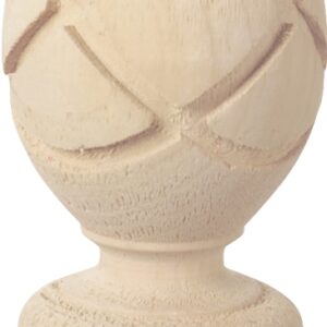 UFP 106092 Post Top, 6-1/4 in H, Pineapple, Pine, White