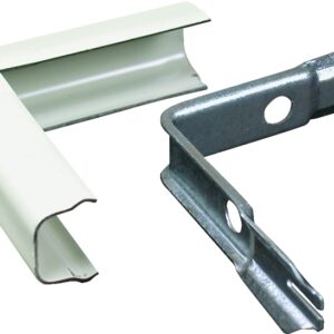 Wiremold B-8 Raceway Outside Elbow, Metal, Metal, Ivory