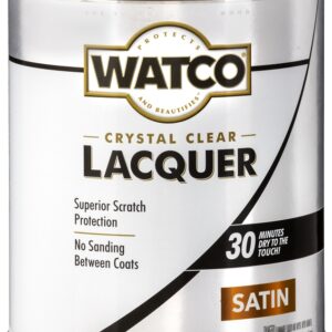 WATCO 63241 Lacquer, Liquid, Clear, 1 qt, Can