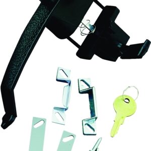 Wright Products VCK333X3BL Pushbutton Latch, 3/4 to 1-1/4 in Thick Door