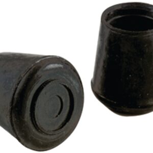 Shepherd Hardware 9224 Furniture Leg Tip, Round, Rubber, 1-1/4 in Dia, Black