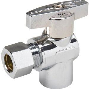 Southland 190-432HC Stop Valve, 3/8 x 1/2 in Connection, Compression x Sweat, 125 psi Pressure, Brass Body