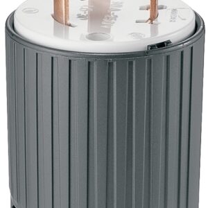 Eaton Wiring Devices L630P Twist Lock Plug, 2 -Pole, 30 A, 250 V, NEMA: NEMA L6-30, Black/White