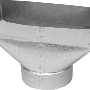 Imperial GV0699-C Wall Register Boot, 2-1/4 in L, 12 in W, 6 in H, Galvanized