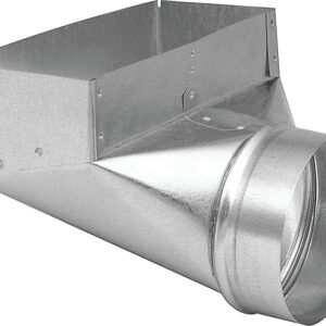 Imperial GV0626-C Wall Register Angle Boot, 4 in L, 10 in W, 6 in H, 90 deg Angle, Steel, Galvanized