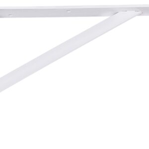 Knape & Vogt 208 WH 500 Shelf L-Bracket, 20 in L, Steel