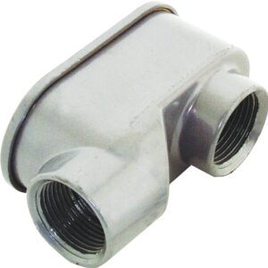 Halex 59507 Service Entrance Elbow, Threaded, Aluminum, 1.7 in H x 1.95 in W x 3.81 in D