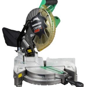 Metabo HPT C10FCH2SM Miter Saw with Laser Marker, 10 in Dia Blade, 5000 rpm Speed, 52 deg Max Miter Angle