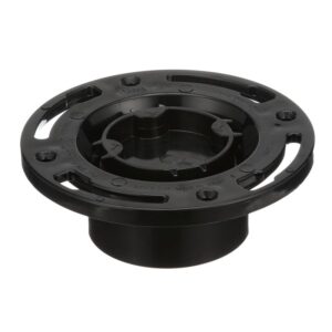 Oatey 43556 Closet Flange, 3, 4 in Connection, ABS, Black
