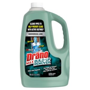Drano Max Build-Up 00388 Clog Remover, Liquid, Green, Pleasant, 60 oz Bottle