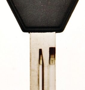 Hy-Ko 12005DA34 Automotive Key Blank, Brass/Plastic, Nickel, Black, For: Nissan Vehicle Locks
