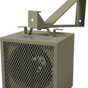 TPI HF5840TC Portable Heater, 16.6/14.4 A, 208/240 V, 13,652 Btu Heating, 160 cfm Air, Beige