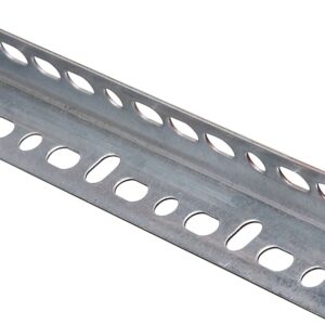 National Hardware 4021BC Series N341-123 Slotted Angle Stock, 1-1/4 in L Leg, 36 in L, 0.047 in Thick, Steel, Galvanized