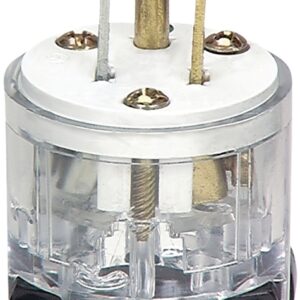 Eaton Wiring Devices WD8266 Electrical Plug, 2 -Pole, 15 A, 125 V, NEMA: NEMA 5-15, Clear