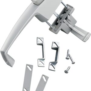 Wright Products V398 Pushbutton Latch, 1-1/2 in Hole Spacing, 3/4 to 1-1/4 in Thick Door