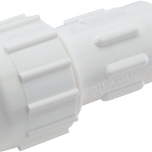 NDS CPA-2000 Pipe Adapter, 2 in, Compression x MPT, PVC, White, SCH 40 Schedule, 150 psi Pressure
