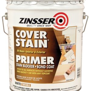 Zinsser 03500 Primer, Flat/Matte, White, 5 gal