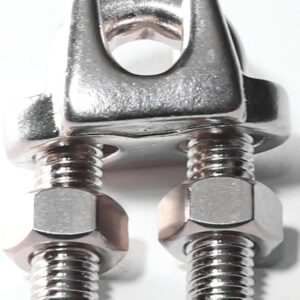 Baron 260S-3/16 Wire Rope Clip, 3/16 in Opening, Stainless Steel