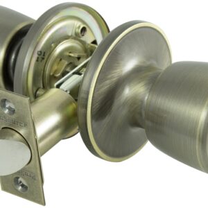 ProSource TS810V-PS Privacy Lockset, Tubular, Tulip Design, Brass