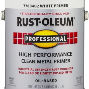 Rust-Oleum 7780402 Primer, Flat, White, 1 gal Pail